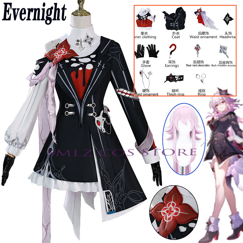 Newly Evernight Cosplay Honkai - Anime Cosplay Dress For Women review and price