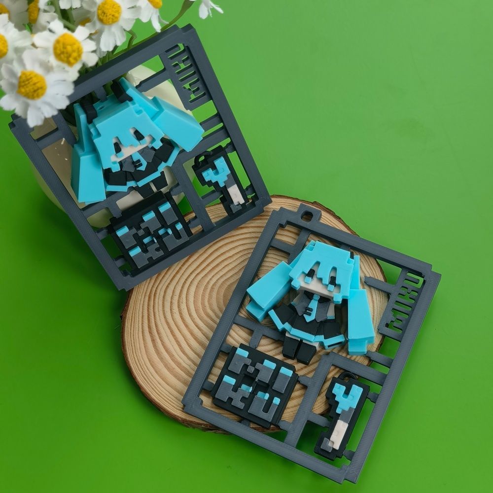3D Printed Cute Pixel Hatsune  - Cosplay Anime N review and price